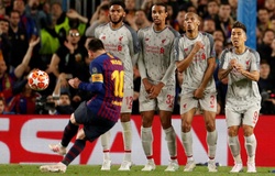 Messi đã di chuyển điểm đá phạt trực tiếp trong trận Barca vs Liverpool thế nào?