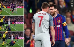 Milner đã thực hiện hành động trả thù Messi trong trận Barca vs Liverpool?