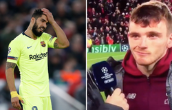 Chơi xấu, Suarez bị Andy Robertson "troll" sấp mặt sau khi Liverpool đả bại Barca