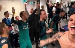 Hé lộ cảnh dàn sao Tottenham ăn mừng điên cuồng sau cú lội ngược dòng trước Ajax