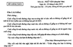 Chủ đề chạy bộ được đưa vào đề thi lớp 10 chuyên văn gây tranh cãi