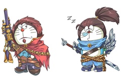 Khi Doraemon cosplay các nhân vật LMHT