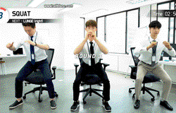 Bài tập tabata 4 phút tại văn phòng giúp giảm bụng phệ, máu lưu thông