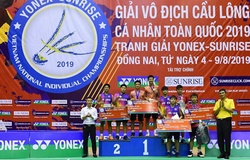 Kết quả Giải cầu lông cá nhân toàn quốc 2019