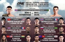 ONE CHAMPIONSHIP công bố lịch thi đấu chính thức cho ONE: IMMORTAL TRIUMPH