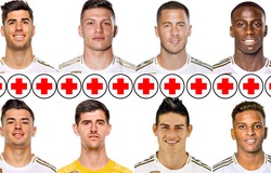 Real Madrid đối mặt với bão chấn thương kinh hoàng