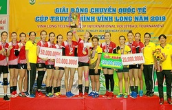 Đội nữ THVL đoạt cúp vô địch Giải Bóng chuyền quốc tế 2019 