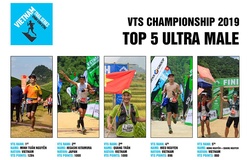 Top 5 nam VĐV ultra tiềm năng giành danh hiệu Vietnam Trail Series 2019