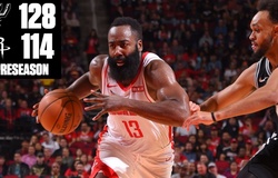 James Harden ghi 40 điểm nhưng Houston Rockets vẫn thua San Antonio Spurs