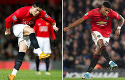 Rashford và Ronaldo có kỹ thuật đá phạt ở MU giống nhau như thế nào?