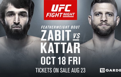 TRỰC TIẾP UFC Fight Night 163: Zabit Magomedsharipov vs Calvin Kattar vào lúc 2h sáng