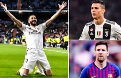 Benzema đạt hiệu suất ghi bàn tốt hơn cả Messi và Ronaldo