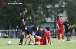 Tấn Sinh chấn thương đáng tiếc trong ngày U22 Việt Nam thắng đậm