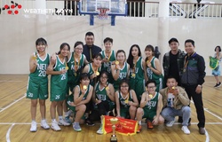 ĐH Kinh Tế Quốc Dân đăng quang giải bóng rổ Nữ Sinh viên Hà Nội