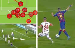 Suarez đánh gót ghi bàn kinh ngạc sau màn phối hợp mãn nhãn của Barca