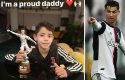 Ronaldo cha tự hào với giải thưởng đáng giá của con trai ở Juventus