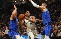 Giannis Antetokounmpo với 48 điểm cũng không thể đánh bại Mavericks thiếu vắng Luka Doncic