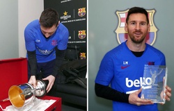 Messi và Ramos nhận giải thưởng trước trận Siêu kinh điển Barca vs Real Madrid