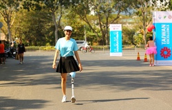 Cô giáo nghị lực Nguyễn Thị Minh Tâm vượt lên bản thân chinh phục HCMC Marathon 2020