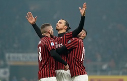 Ibrahimovic bật cao gần bằng Ronaldo trong trận Milan vs Inter