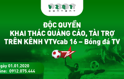 Vietcontent độc quyền khai thác quảng cáo, tài trợ trên kênh VTVcab 16 - Bongda TV