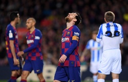 Messi nhận thẻ phạt chưa từng thấy trong sự nghiệp với Barca