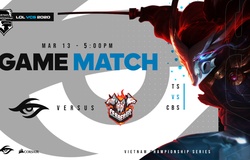 Kết quả VCS Mùa Xuân 2020 hôm nay 13/3: TS gục ngã trước CES