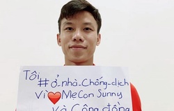Trung vệ Quế Ngọc Hải kêu gọi mọi người ở nhà chống dịch COVID-19