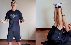 Ronaldo tham gia thử thách “chạm bàn chân” trong 45 giây