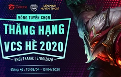 Lịch thi đấu VCSB Mùa Hè 2020 LMHT