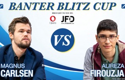 Chung kết cờ chớp Banter Blitz Cup 2020: Vua cờ Magnus Carlsen thua sốc thiếu niên lưu vong 16 tuổi