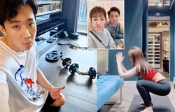 Bá đạo vợ chồng Trấn Thành - Hari Won tập thể dục giữ dáng tại nhà