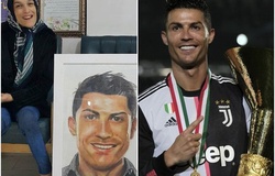 Ronaldo được tặng món quà đặc biệt từ cô gái khuyết tật 85%