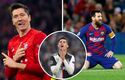 Lewandowski đạt thành tích ghi bàn ngoạn mục hơn Messi và Ronaldo