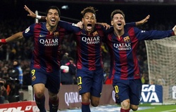 Barca với ký ức tuyệt vời về cú ăn ba cùng tam tấu MSN