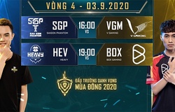 Kết quả Liên Quân DTDV Mùa Đông 2020 hôm nay 3/9: SGP hạ ngựa ô VGM