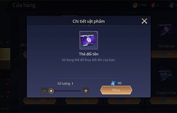 Thẻ đổi tên Liên quân 2020 bao nhiêu tiền, quân huy? 