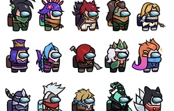 Tướng LMHT vẽ theo phong cách... Among Us