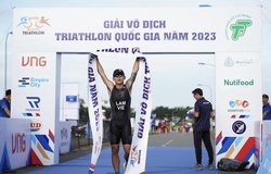 “Kình ngư’ vô địch bơi SEA Games Lâm Quang Nhật đăng quang triathlon giải vô địch quốc gia 2023