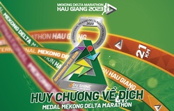 Kỷ niệm chương độc lạ, đa năng của giải chạy Mekong Delta Marathon Hậu Giang 2023