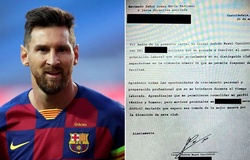 Bản burofax đòi rời Barcelona của Messi được công bố