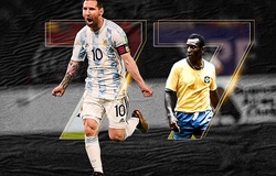 Messi san bằng kỷ lục bàn thắng của Pele với đội tuyển