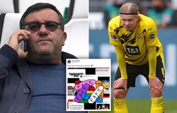 “Siêu cò” Raiola cáo buộc tung tin giả về vụ Haaland