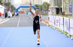 Quán quân HCV kép SEA Games Phạm Tiến Sản gặp sự cố tại giải triathlon các câu lạc bộ quốc gia 2024