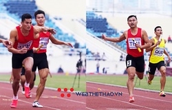 Quách Công Lịch và nhà vô địch 200m SEA Games 2015 giúp Thanh Hóa giành vàng chạy tiếp sức
