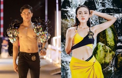 Cặp “chân dài, 6 múi” đăng quang Vietnam Fitness Model 2021