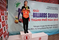 Người đẹp Huỳnh Thị Ngọc Huyền vô địch giải A1 Billiards & Snooker Tp HCM 2021