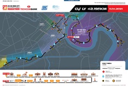 Những tuyến đường bị cấm để phục vụ Giải Marathon Quốc tế TPHCM Techcombank