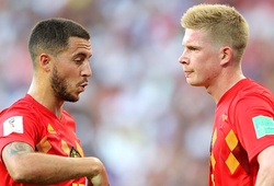 Cập nhật tình hình chấn thương ĐT Bỉ: Kevin De Bruyne và Eden Hazard liệu có ra sân?