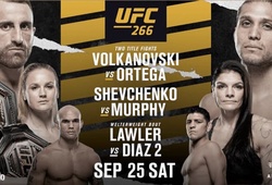 Lịch thi đấu UFC 266: Volkanovski vs Ortega